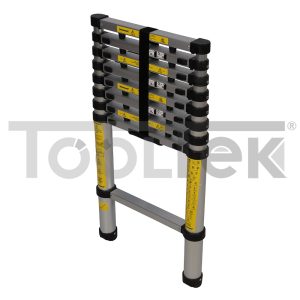 SCALA TELESCOPICA IN ALLUMINIO 2,6mt 9 GRADINI PIEGHEVOLE 452123