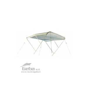 Tendalino tessilmare 3 archi in Alluminio Tessilmare Bimini bianco W 170cm