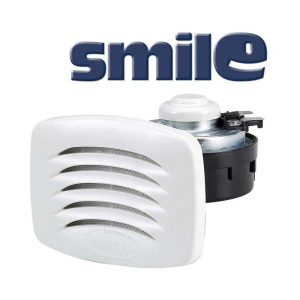 SMILE tromba incasso con griglia bianca