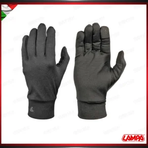 W-TOUCH SOTTOGUANTI INVERNALI CON TOUCH SCREEN POLSINI ELASTICI NERO - LAMPA