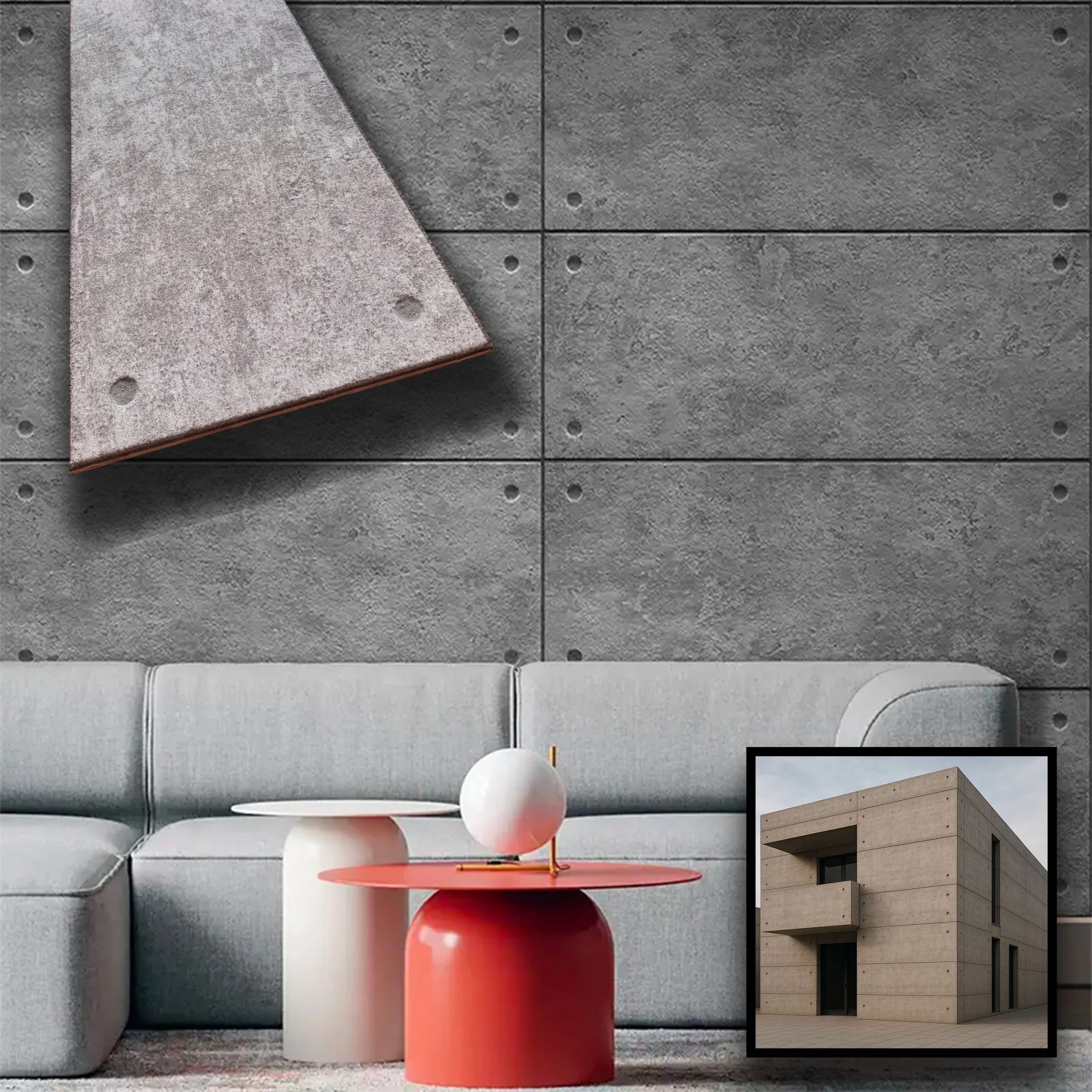 CAPPOTTO esterno - interno isolante in STYROFOAM 3D sp.2cm (120x50cm) con resine e malta - Cemento Industrial - immagine 2