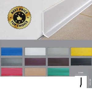 Battiscopa in polistrutturato inscalfibile 11 colori 68X3 M/L 50