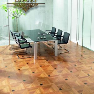 ***LOTTO STOCK*** Parquet prefinito classico 390x390x14mm BUCKINGHAM quadrotte in Jatoba verniciato semilucido