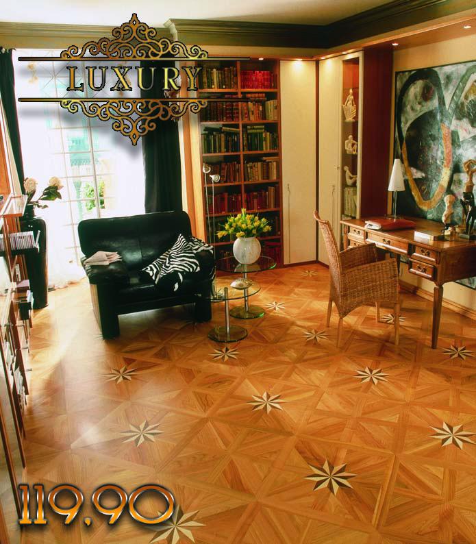 ***LOTTO STOCK*** parquet prefinito classico quadrotte VERSAILLE CILIEGIO 390x390x14mm verniciato OPACO