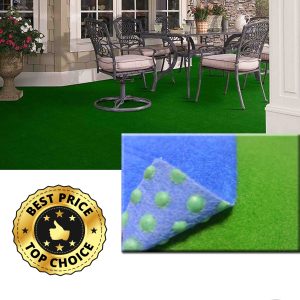 Moquette Pavimento agugliato ROTOLO DA 60 METRI QUADRATI idoneo per esterno da 8mm con peduncoli per il drenaggio ed il grip, adatto a barche, piscine, terrazzi, giardini, piazzali, fiere. BLU e VERDE