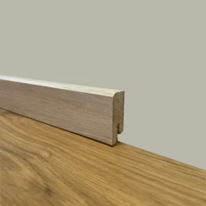 *SUPER PROMO* BATTISCOPA ZOCCOLINO SQUADRATO BASSO in FIBRA DI LEGNO 40X15 SBIANCATO (prezzo al metro)